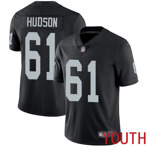 Oakland Raiders Limited Black Youth Rodney Hudson Home Jersey NFL Football #61 Vapor Untouchable Jersey->women nfl jersey->Women Jersey